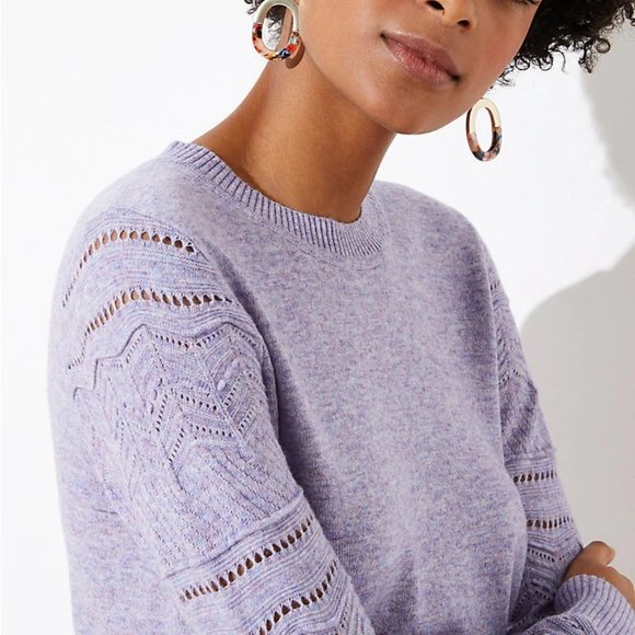 LOFT | Stitched Sleeve Sweater NWT - Picture 2 of 3
